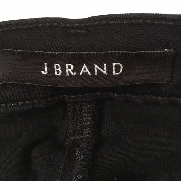 J Brand Hewson Black Skinny Jeans Zipper Knees 25 - Picture 8 of 10